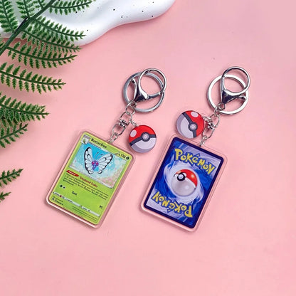 1/43Pcs Pokémon Pikachu Bulbasaur Gold Saint Acrylic Keychain Backpack Pendant Bag Charms Accessories Decoration Holiday Gifts