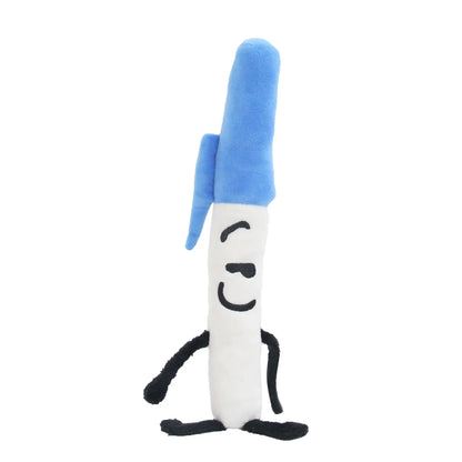 New Arrival BFDI Battle For Dream Island Plush Toy 70 Stuffed Doll Soft Animal X Number Blintz Block Marker Stapler French Fries