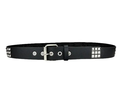 2026 New Square Bead Rivet Belt Metal Pyramid Belt Men and Women Punk Hardware Jeans Belt Y2K Belt Designer Belt Women's Belts