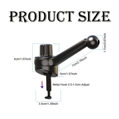 Universal Car Air Vent Clip Mount 17mm Ball Head Base Spiral Hook for Car Air Outlet Mobile Phone Holder for GPS Stand