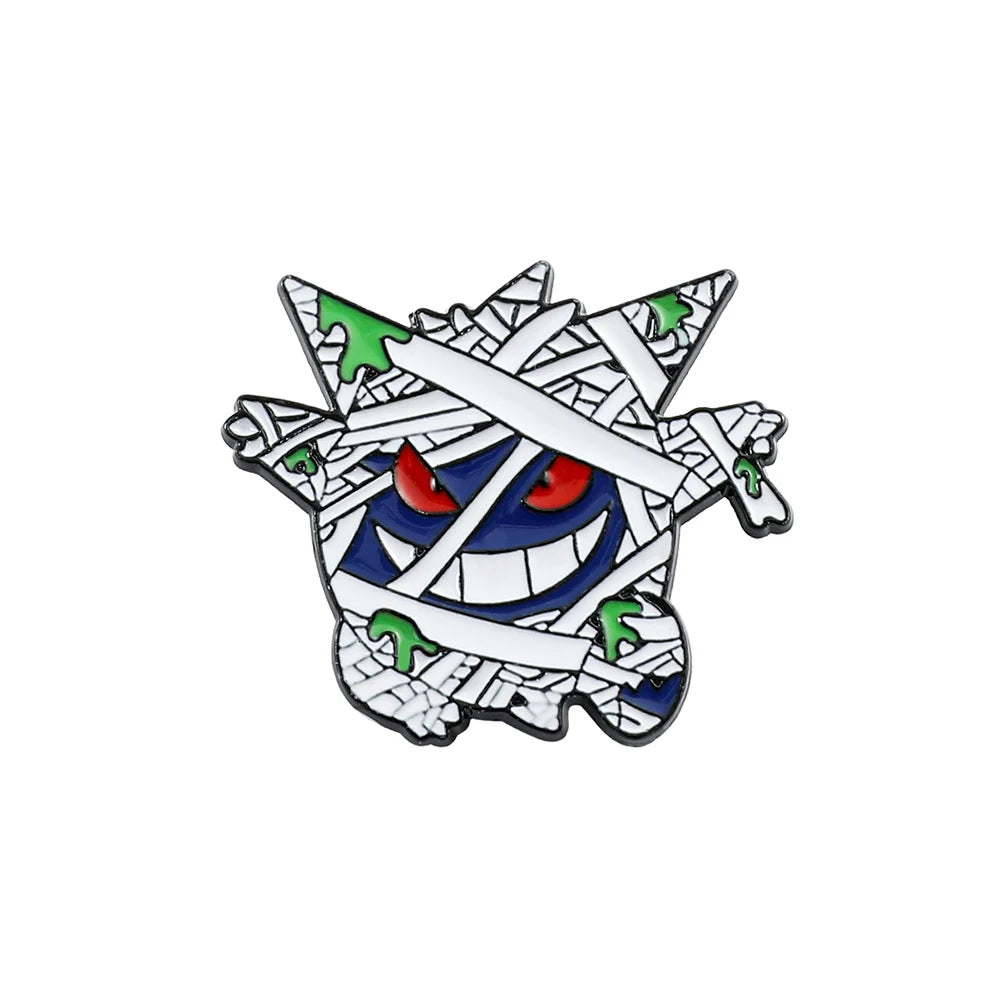 Pokemon Pikachu Game Console Enamel Pins Badges Brooches Japanese Anime Squirtle Funny Punk Denim Jacket Badge Lapel Pin Friend