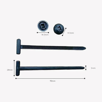 Cable tie buckle fixed through the core nail cable tie buckle mudguard fender inner lining trunk buckle