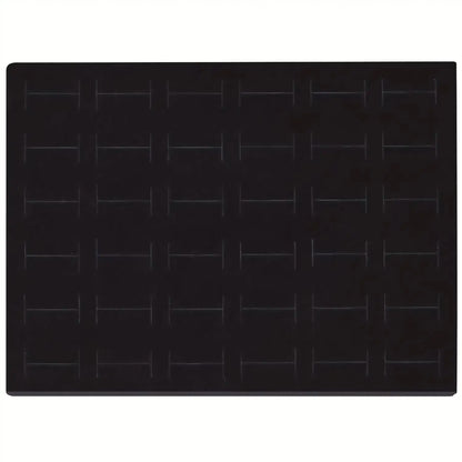 36 Slot Rings Display Box Stand Metal Earrings Storage Box Storage Box with Transparent Cover Jewelry Display Cabinet