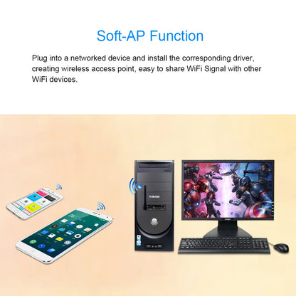 150Mbps Mini USB WiFi Adapter MT7601 RTL8188 Wireless Network Card wifi Receiver Dongle 802.11 b/g/n for PC Laptop Windows 2.4G