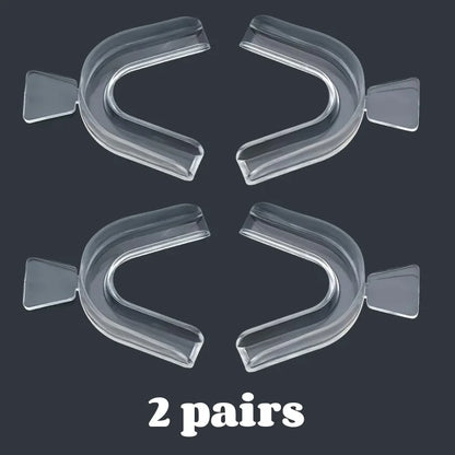 1-4pair Unisex Teeth Aligner Silicone Invisible Dental Orthopedic Tray for Whitening Straightening Nighttime Use Teeth Care Tool