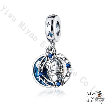 Disney 2026 Charms for Bracelet 925 Sterling Silver Darth Vader Grogu Beads Pendant DIY Jewelry Making Gift for Women Men Fans