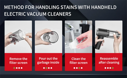 Handheld Portable Small Vacuum Cleaner Multi-Purpose Use for Cars And Household Compact Pump for Easy Cleaning