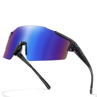 LOISRUBY Band New Style Cycling Sunglasses Sports Bike Glasses Men Women Mtb Bicycle Eyewear Large Windproof Eyewear UV400