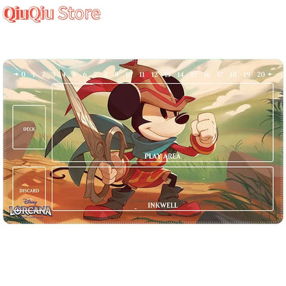 60x35x0.2Cm Cartoon Anime Lorcana Card Battle Single Tcg Game Mat Game Table Mat Card Mat Collection Toys Gift