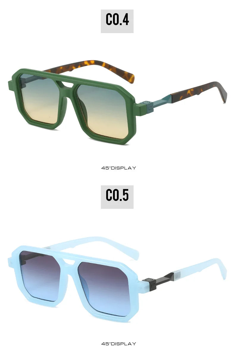 Punk Sunglasses Men Brand Designer Square Sun Glasses UV400 Fashion Cool Shades Women