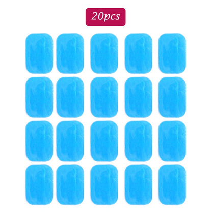Replaceable Gel Pads for EMS Neck Massager Muscle Stimulator Sticky Stable Massager Sticker Gels for Deep Tissue Therapy