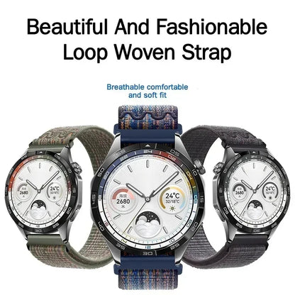 20mm 22mm Nylon Watch Strap For Huawei Watch GT 4 GT4 46mm Band Bracelet For Huawei Watch 4Pro GT3 GT2 GT 3 2 Pro 46mm Watchband