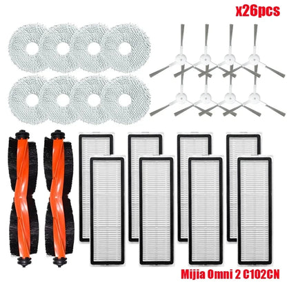 Compatible For Xiaomi Robot Vacuum X20+ / X20 Plus Replacement Parts Accessories Main Side Brush Hepa Filter Mop Cloth Dust Bag