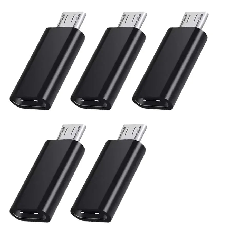 Mini Type C To Micro USB Android Charging Adapter Converter for Samsung Xiaomi Huawei Usbc To Microusb V8 Otg Sync Charger Jack