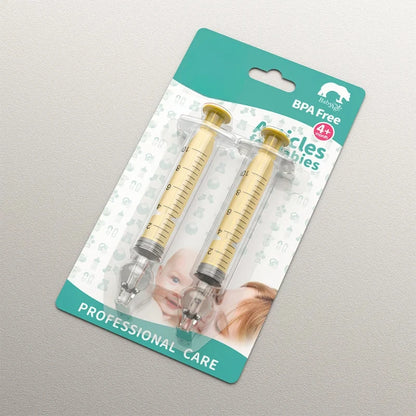 10ml Baby Nose Cleaner with Silicone Nasal Suction Tips Syringe Nasal Irrigator Portable Needle Tube Nasal Washer for Infants