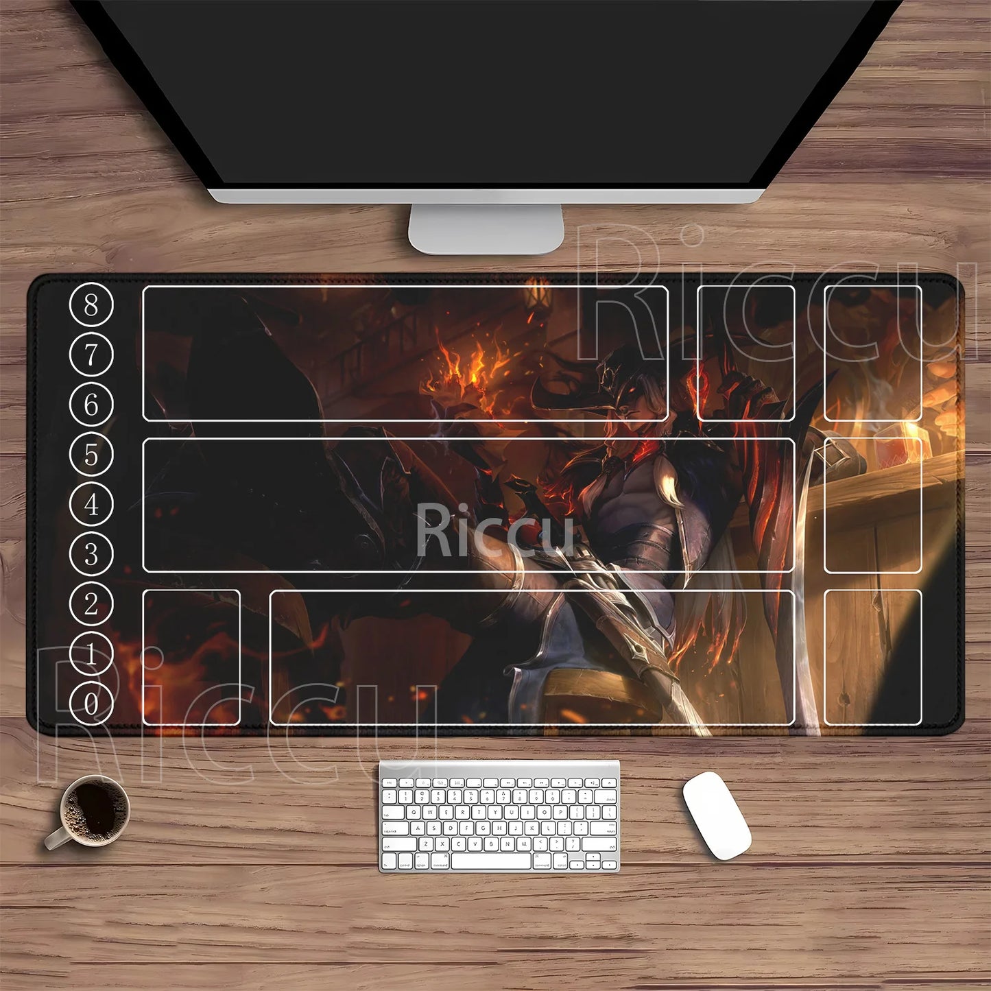 Riftbound LTCG Card playmat League of Mouse Pad Legends Jinx Series LOL 600x350mm overlock Board Game HD Printing XXL Desk Mat