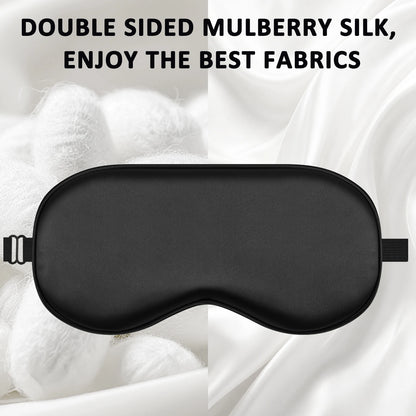 Imitated Silk Eye Cover Adjustable Sleep Eyes Mask Breathable Design Comfortable Blocks Light While Allowing Air Circulation
