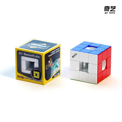 QiYi  Magic Cube Speed Void Cube Hollow Magnetic UV  Puzzle M 3x3 stress-relieving puzzle  game children's toy gift