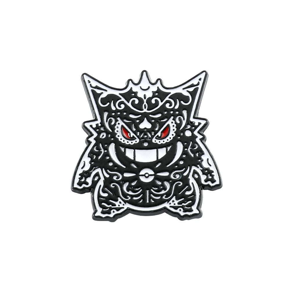 Pokemon Pikachu Game Console Enamel Pins Badges Brooches Japanese Anime Squirtle Funny Punk Denim Jacket Badge Lapel Pin Friend
