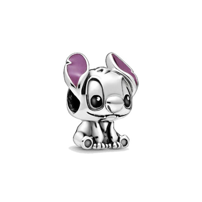 Hot Sell MINISO Disney 925 Sterling Silver Animals Mobilization Charms Beads Hot Original Bracelet DIY Jewelry Women Pendant