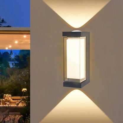 Led Wall Lamp Outdoor Indoor Waterproof Surface Mounted LED Up and Down Wall Light Porch Garden AC85-265V