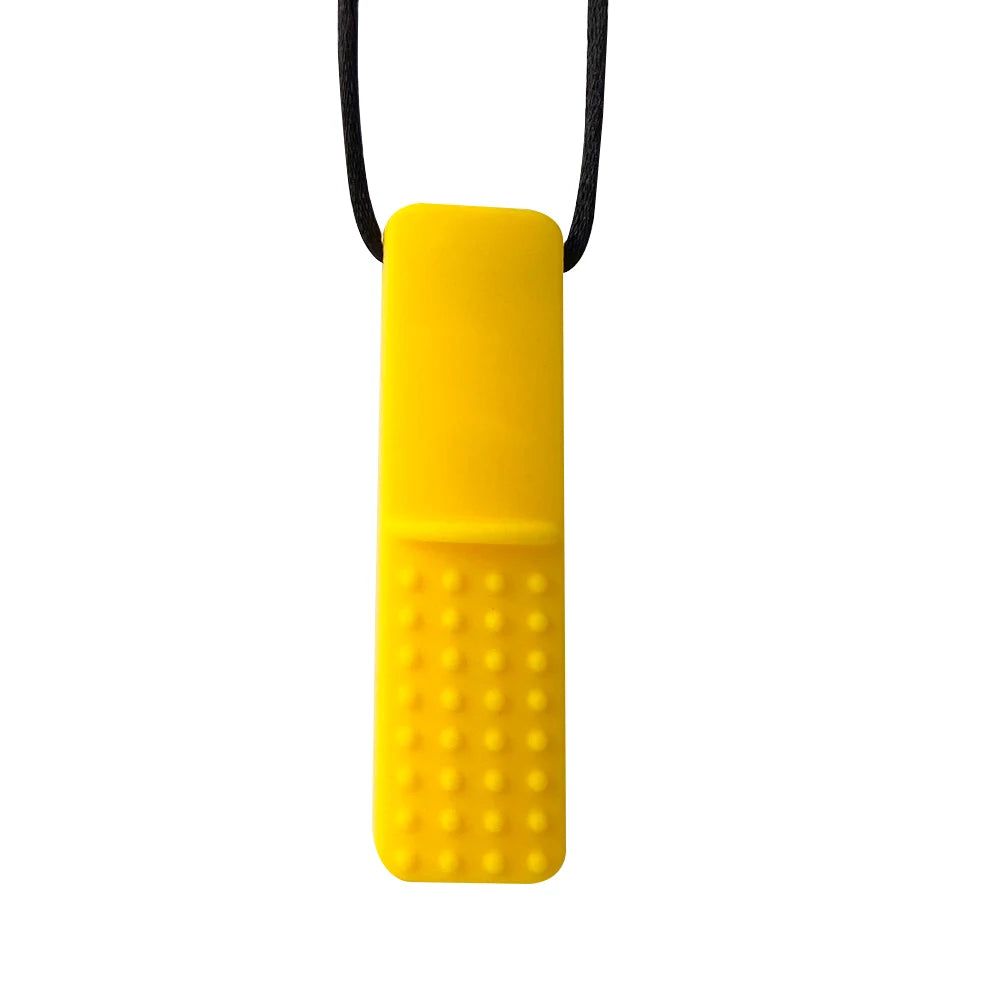 1pcs Silicone Teether Kids Chew Necklace Sensory Chewy Pendant Oral Motor Toys Therapy Tools for Autism ADHD chidren's goods