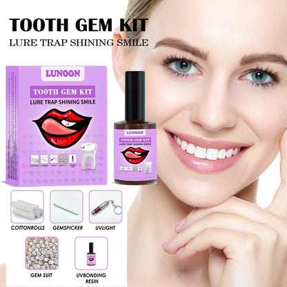 Tooth Jewelry Kit DIY Teeth Gems Set 7ml Glues Light Firm Reliable Clear Precious Stone Crystal Tooth Ornaments Jewellery