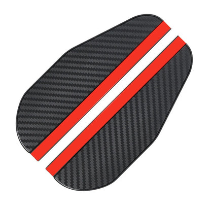 2Pcs Carbon Fiber Car Rearview Mirror Rain Shield Eyebrow Flexible Car Rearview Mirror Rain Shield Protector Eyebrow Rain Cover