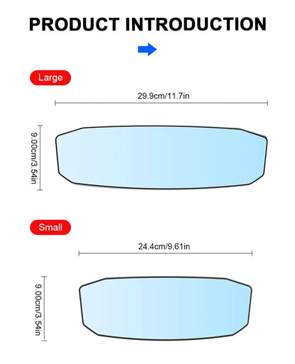 SEAMETAL Car Baby Mirrors Interior Rear View Mirror Wide Angle Convex Rearview Mirror Anti Glare Large Vision Auxiliary Monitor