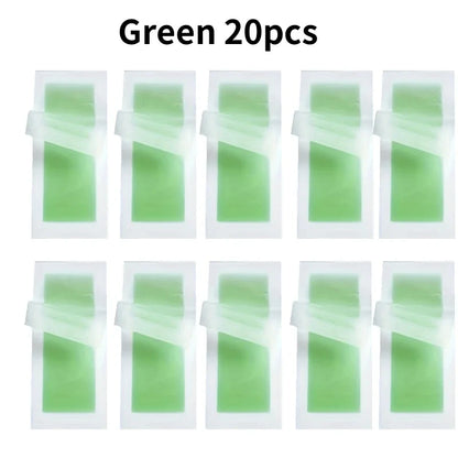 10/20/100 Pcs Depilatory Wax Strips Hair Removal Wax Paper Cold Wax Strips Paper For Face Neck Arm Leg Body Beauty Tools