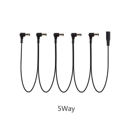 Daisy Chain Cable 1 to 2 3 5 6 8 10 Ways Guitar Effect Pedal Accessory 9V DC Adapter Plug Power Cord