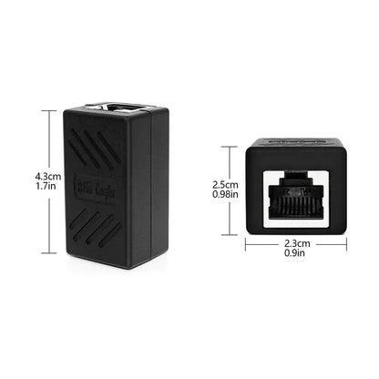1/5/10/20pcs RJ45 Coupler Ethernet Cable Coupler LAN Connector Cat7 Cat6 Cat5e Ethernet Cable Extender Adapter Female to Female