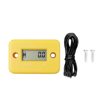 New Waterproof Digital LCD Counter Hour Meter for Bike Motorcycle ATV Snowmobile Marine Engine