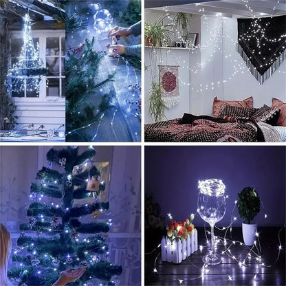4PC/10PC/40PC LED2M20LED Fairy Battery Powered String Light,excluding battery,Used for Wedding,Party,Bedroom,Bouquet Decoration