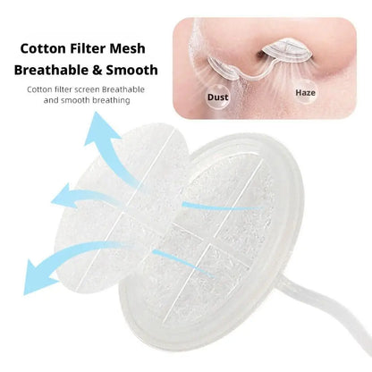 Disposable Nose Filters Invisible Nasal Plugs Dust Allergy Smog Control Outdoor Daily Use Nose Plug