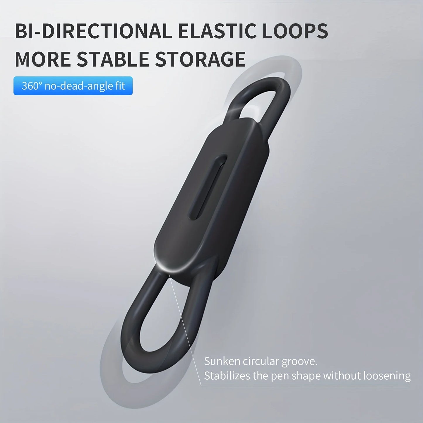 Magnetic Pen Holder Office Whiteboard Adhesive Pencil Hooks Adjustable Silicone Magnet Marker Holder For Refrigerator Blackboard