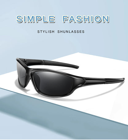 Men and Women Polarized Fishing Sunglasses Outdoor Sports Cycling Driving Hiking Eyewear Camping Travel Transparent Frame UV400