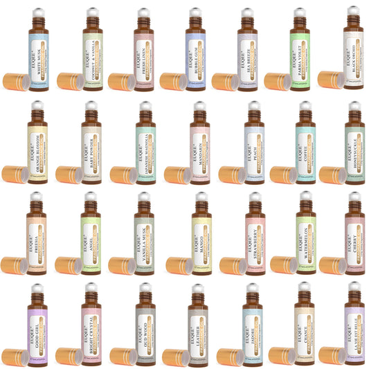 EUQEE 10ml Fragrance Oil Roll-On Long Lasting Scent La Vie Est Belle CHANCE Jadore Cotton Strawberry Mango for Diffuser Burner