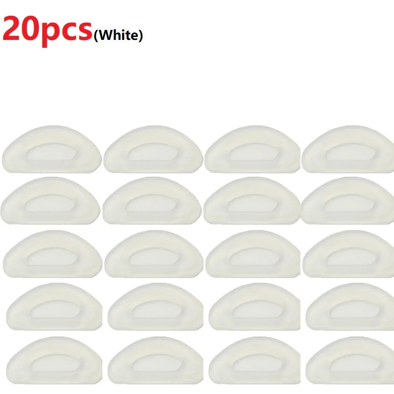 10/20/40/60PCS Nose Support Glasses Pads Silicone Clear Eye Pad Stickers for Glasses Anti Slip Push Nose Pads YJBT02