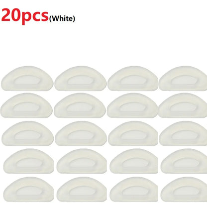 10/20/40/60PCS Nose Support Glasses Pads Silicone Clear Eye Pad Stickers for Glasses Anti Slip Push Nose Pads YJBT02