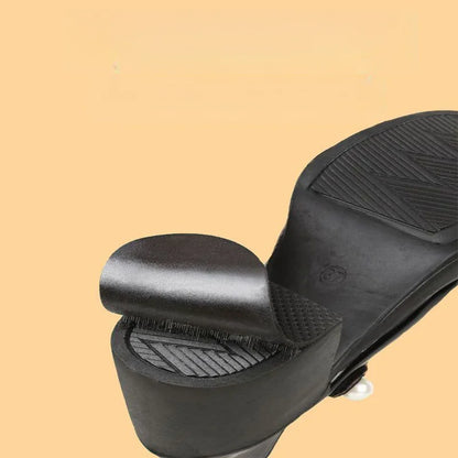 1 Roll Thick Non-Slip Wear-Resistant Shoe Sole Sticker - Anti-Abrasion Heel for Quieter, Sound-Canceling Chunky Heels Protection