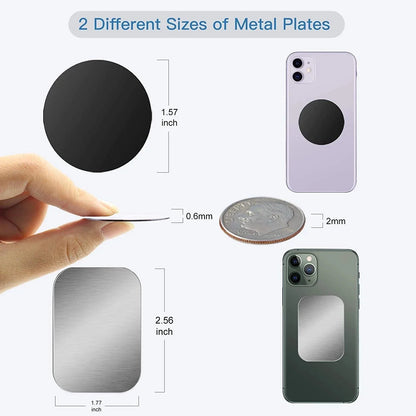 Magnetic Metal Plate for Car Phone Holder Stand Universal Iron Sheet Sticker Tablet Desk Cell Phone Bracket Magnet Sticker Mount