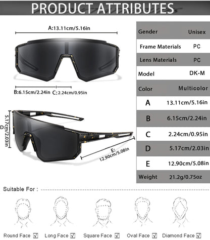 Age 9-15 Youth Cycling Glasses Teenagers Sunglasses Mtb Bike Bicycle Baseball Goggles Children Outdoor Sport Boys Girls UV400