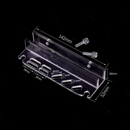 1PCS Aquarium Plant Tools Storage Rack Acrylic Fish Tank Water Grass Cleaning Tool Holder Holder for Tweezer Scraper Scissor