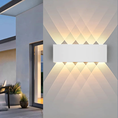 Led Wall Lamp Outdoor Indoor Waterproof Surface Mounted LED Up and Down Wall Light Porch Garden AC85-265V