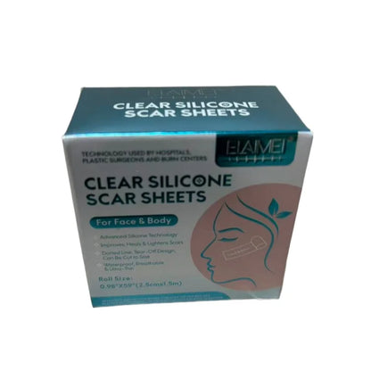 1 Roll Invisible Silicone Scar Sheets Self-Adhesive Scar Cover Tape Skin Care Strips Transparent Color