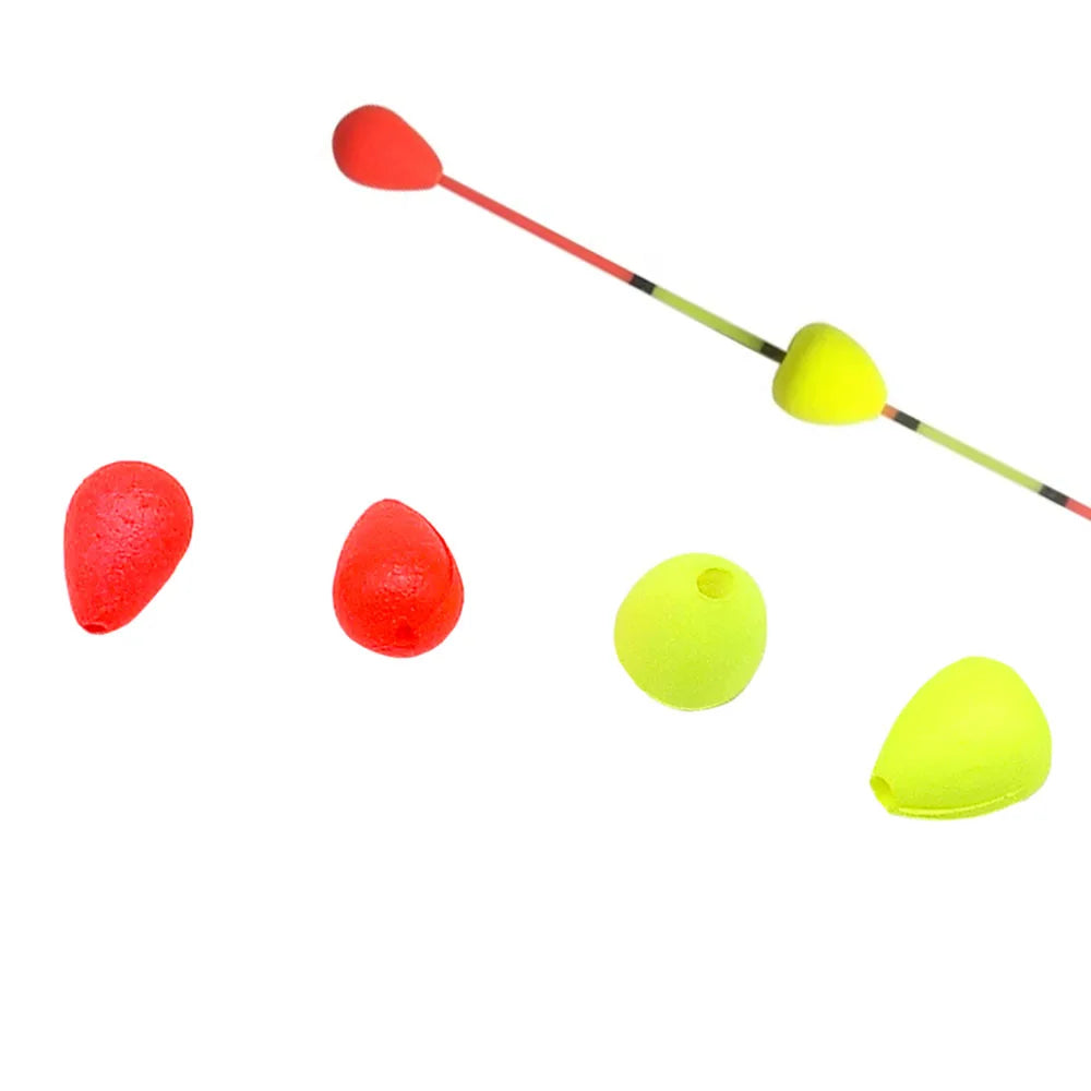 Topranc 50Pcs Floating Beads Eye-catching Beans Floating Beads Collision Ultra-light Foam EVA Fishing Accessories