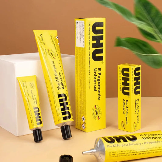UHU All Purpose Transparent Adhesive Glue Extra Strong Clear Glue Handmade Model Glue Fabric Leather Glue DIY Glue