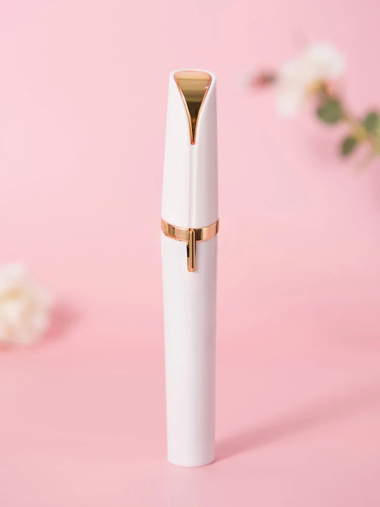 Electric Eyebrow Trimming Tool For Beginners Automatic Electric Eyebrow Trimmer Nose Hair Shaving Brush Scraper 1pc （battery）
