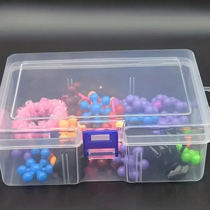 Transparent Plastic Storage Boxes For Jewelry Hardware Accessories Small Items DIY Crafts Cosmetics